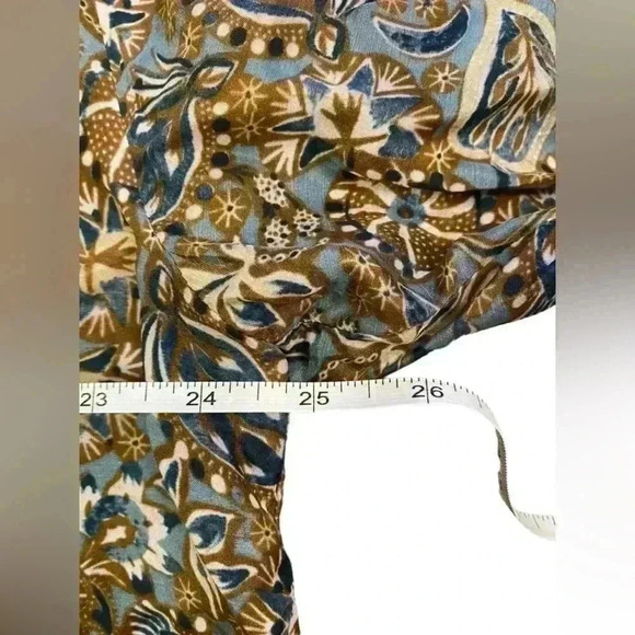 CHUFY KISSA SILK BLOUSE in Swia Brown Size Small - Picture 8 of 14